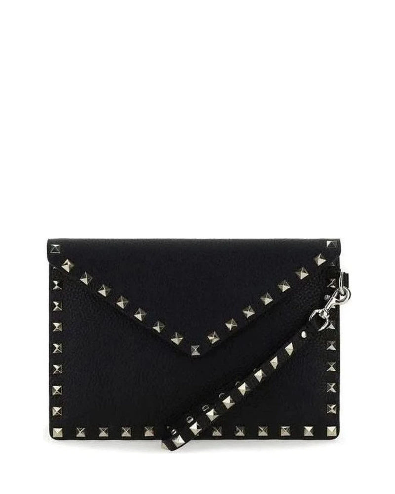 Valentino Garavani Black Leather Calf Bos Taurus Wallet Glam Steals