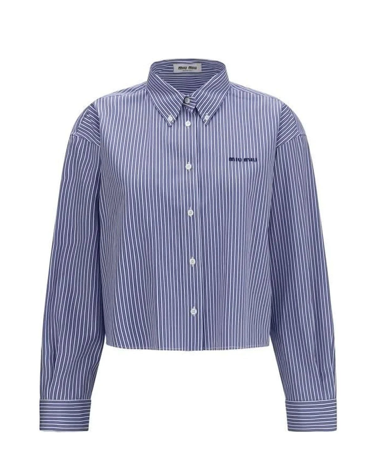 Miu Miu Dress Shirt in blue, Cotton