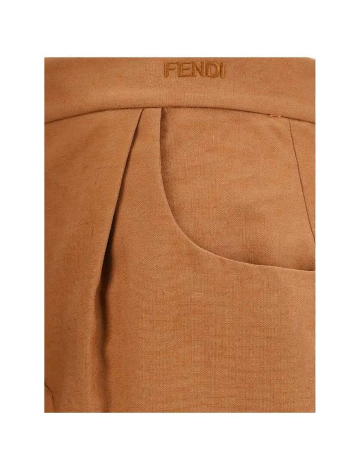 Fendi Jogger in brown, Linen — view 3