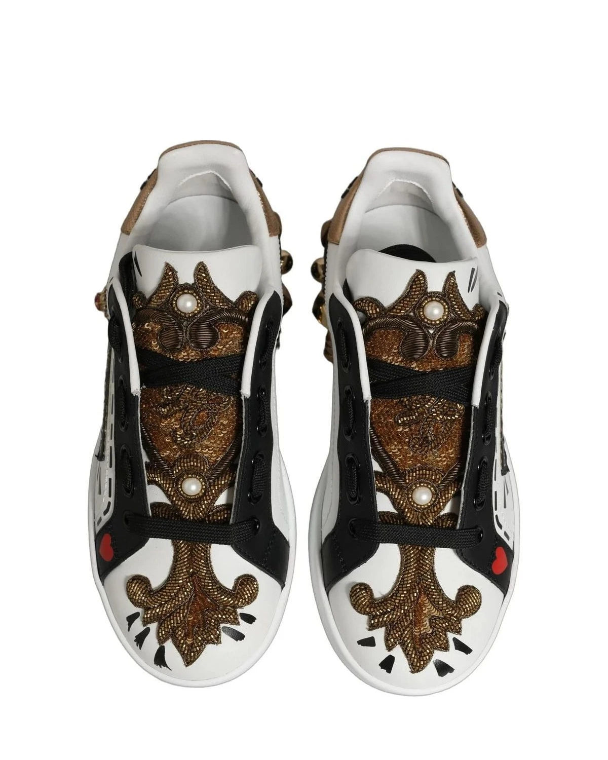 Dolce & Gabbana Portofino White Sneakers 