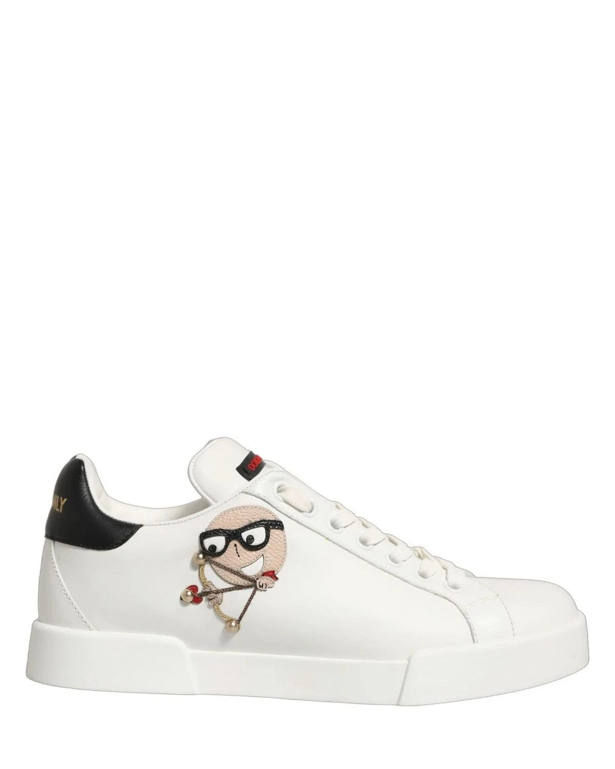Dolce & Gabbana Patch White Sneakers 