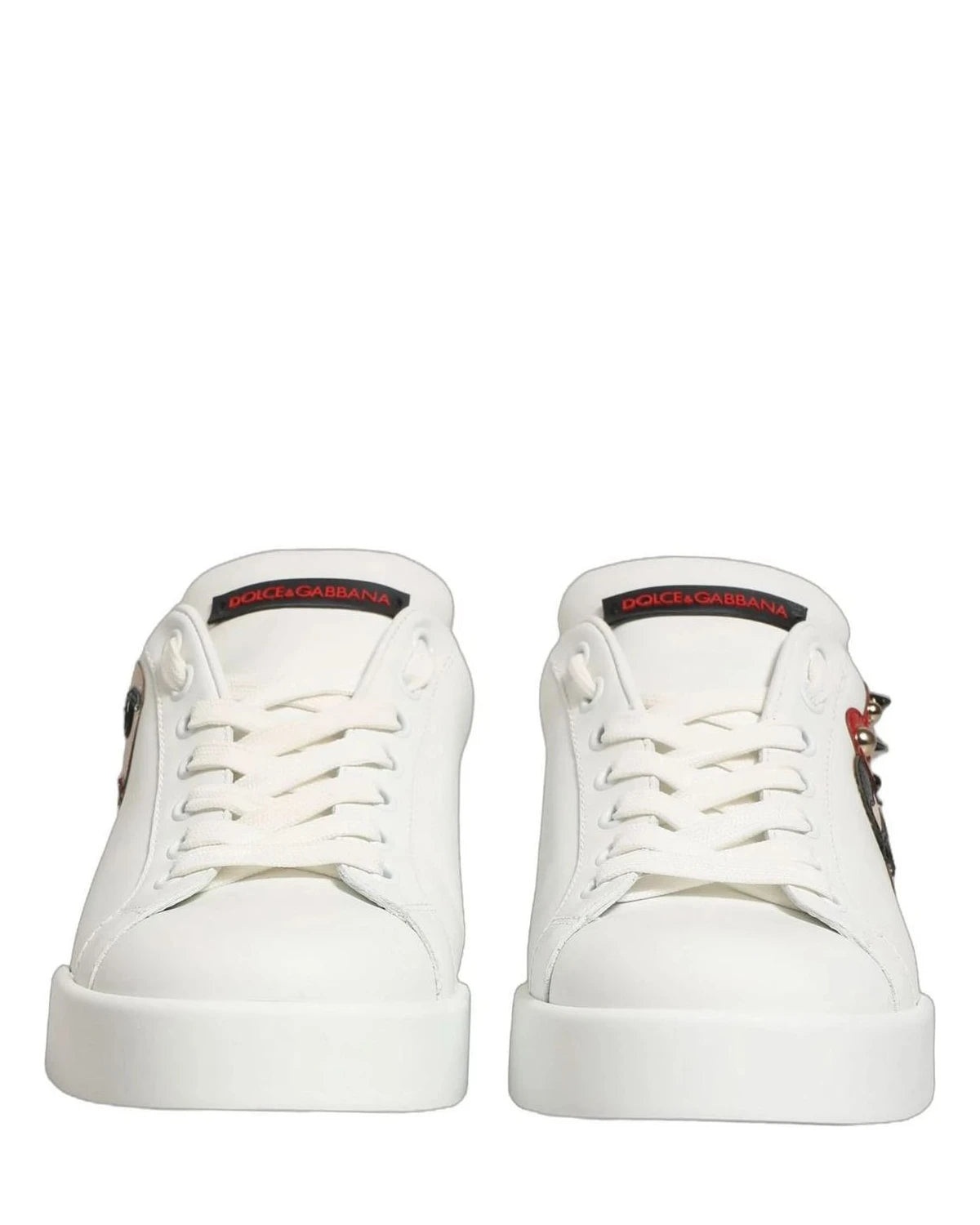 Dolce & Gabbana Patch White Sneakers 