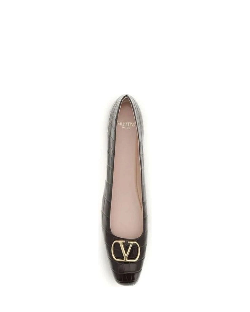Valentino Garavani Brown Ballet Flats 