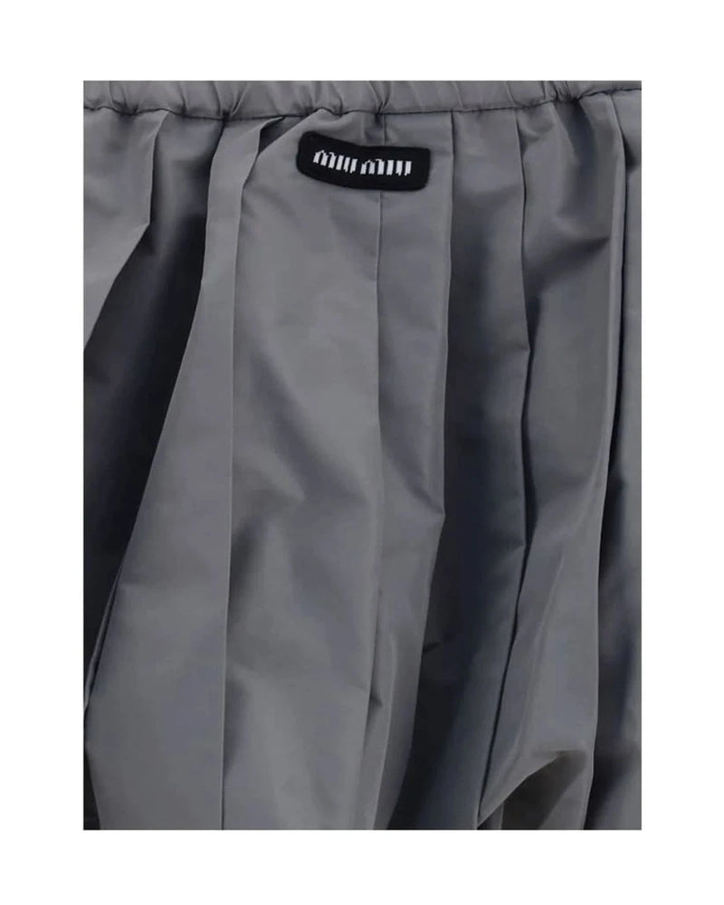 Miu Miu Skirt in gray, Polyester — view 3