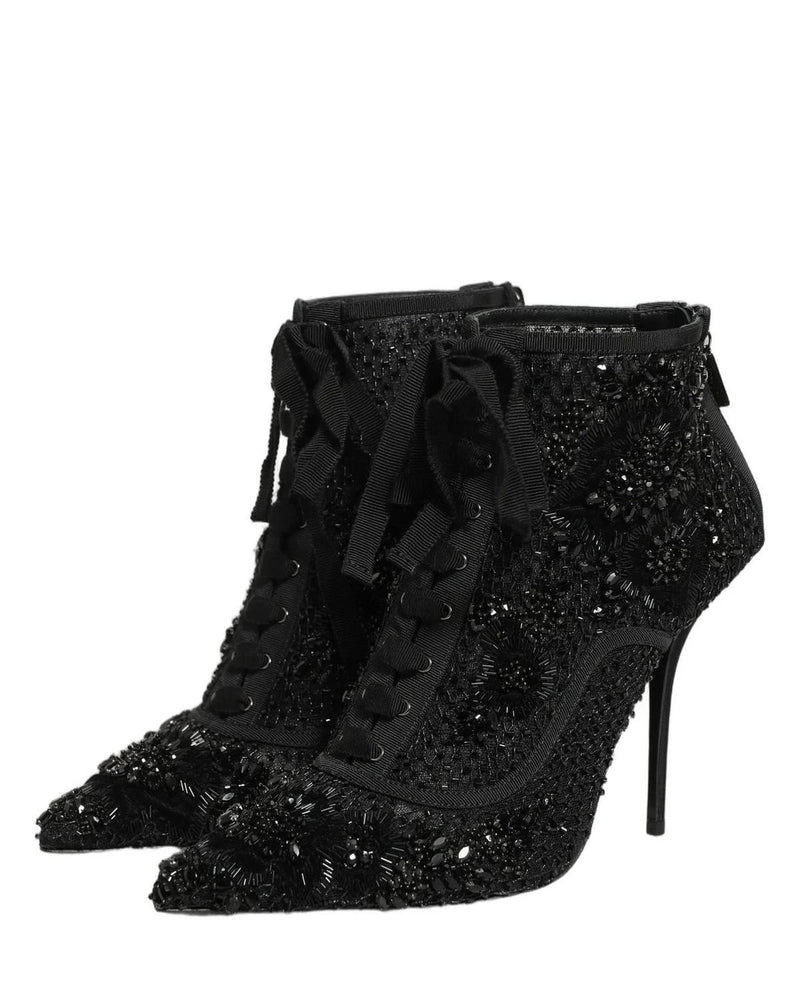 Dolce & Gabbana Black Ankle Boots 