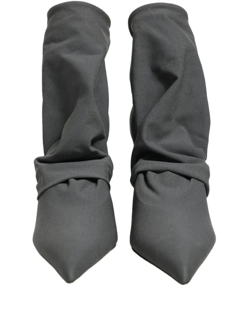 Dolce & Gabbana Socks Gray Ankle Boots 