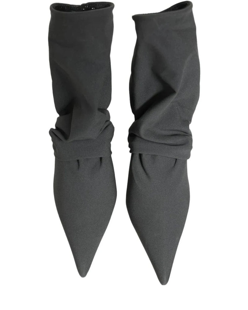 Dolce & Gabbana Socks Gray Ankle Boots 