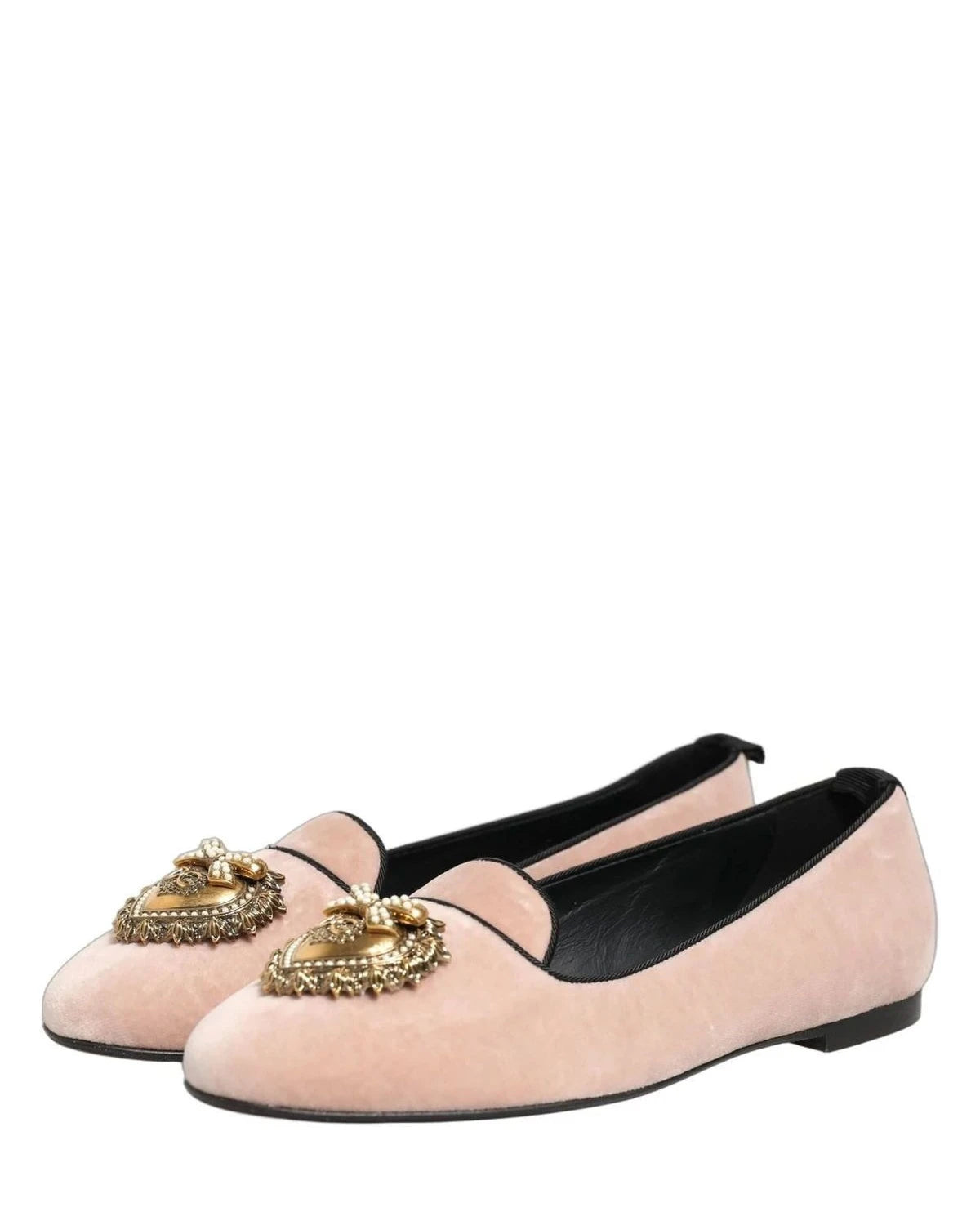 Dolce & Gabbana Devotion Pink Loafers 