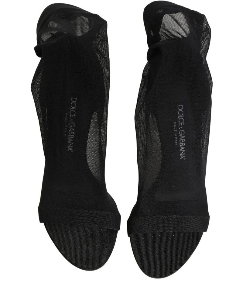 Dolce & Gabbana Sock Black Boots 