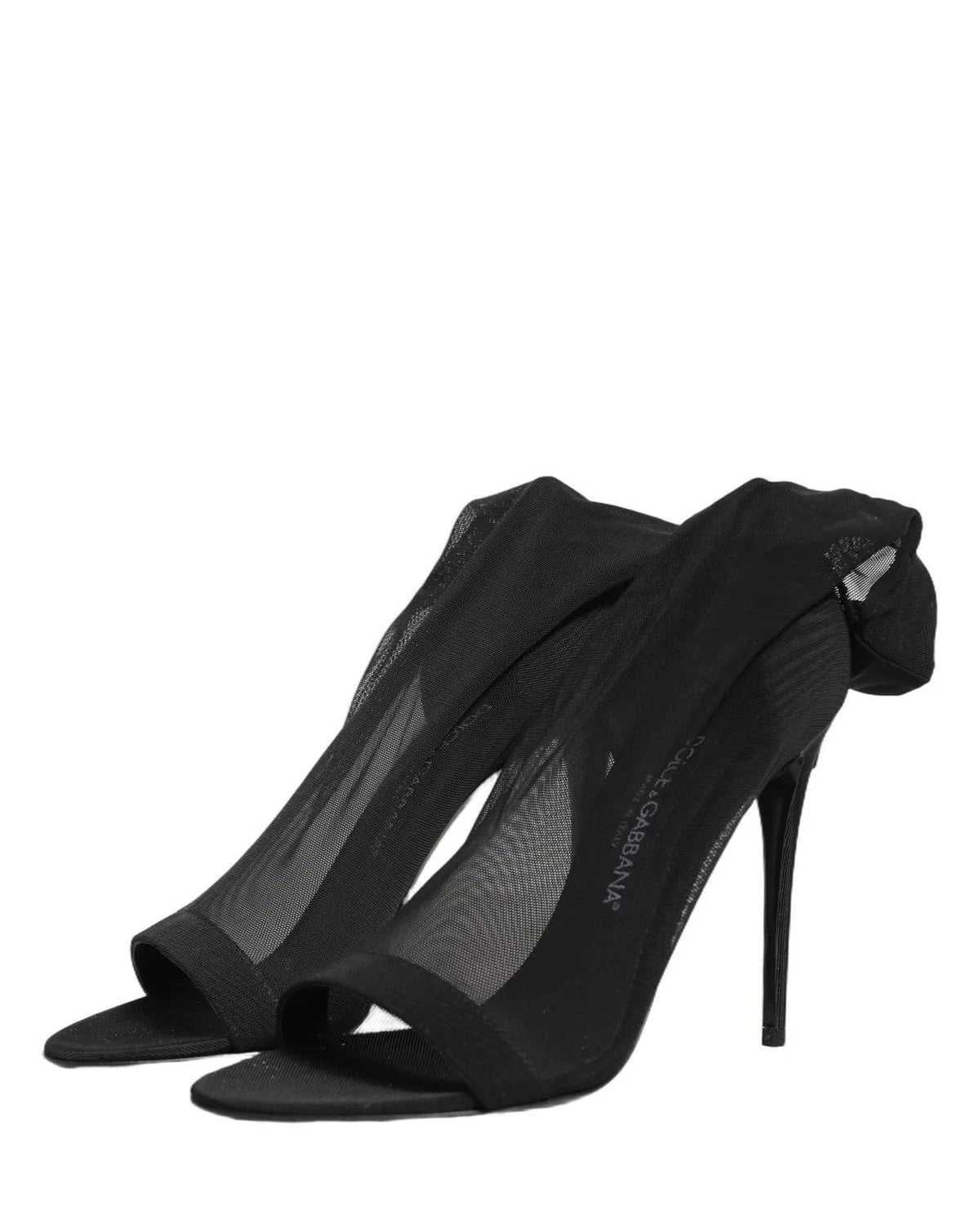 Dolce & Gabbana Sock Black Boots 