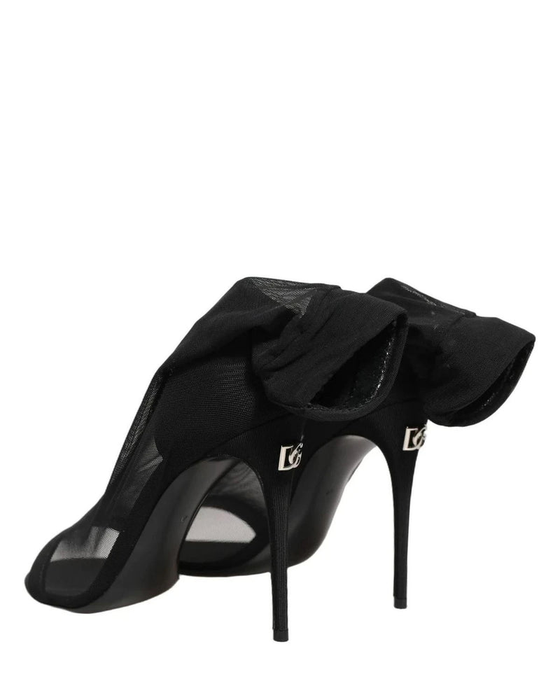 Dolce & Gabbana Sock Black Boots 