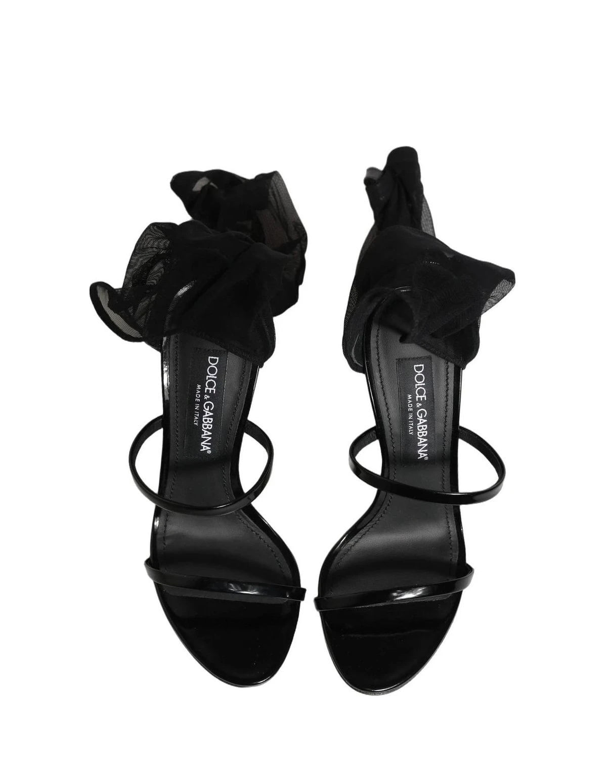 Dolce & Gabbana Socks Black Stiletto Sandals 