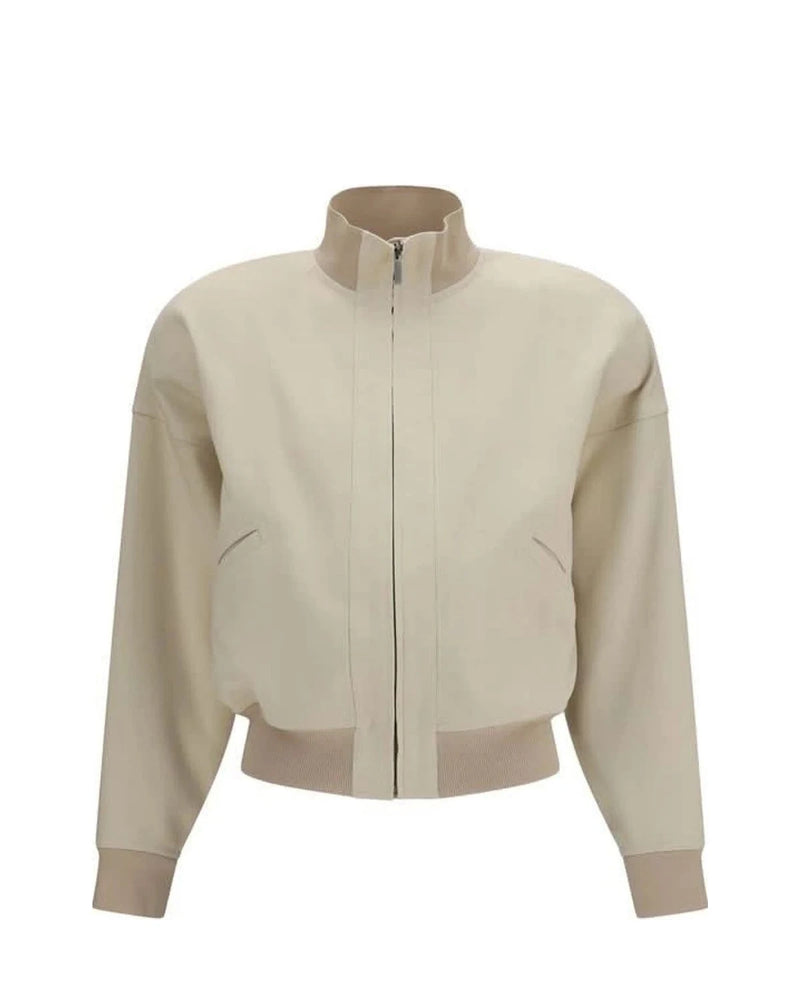 Gucci Bomber Jacket in beige, Cotton