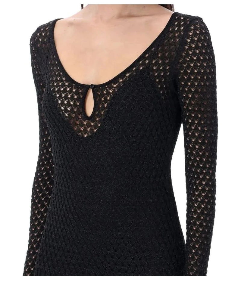Tom Ford Dresse in black, Polyester — view 4