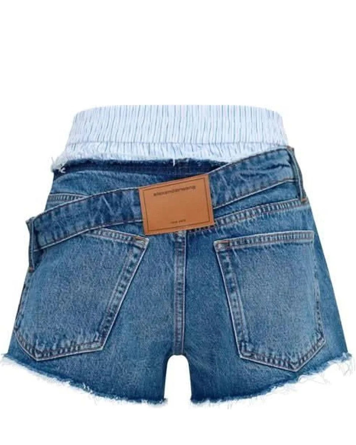 Alexander Wang Denim Short in blue, Cotton — view 2