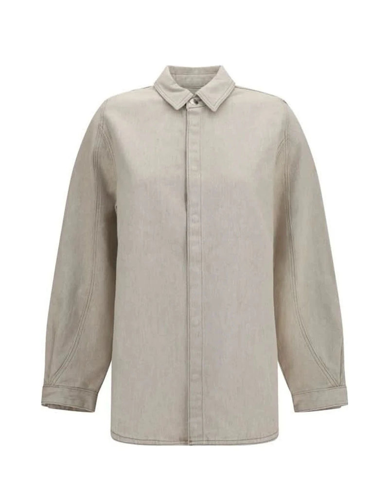 Jacquemus Dress Shirt in beige, Cotton