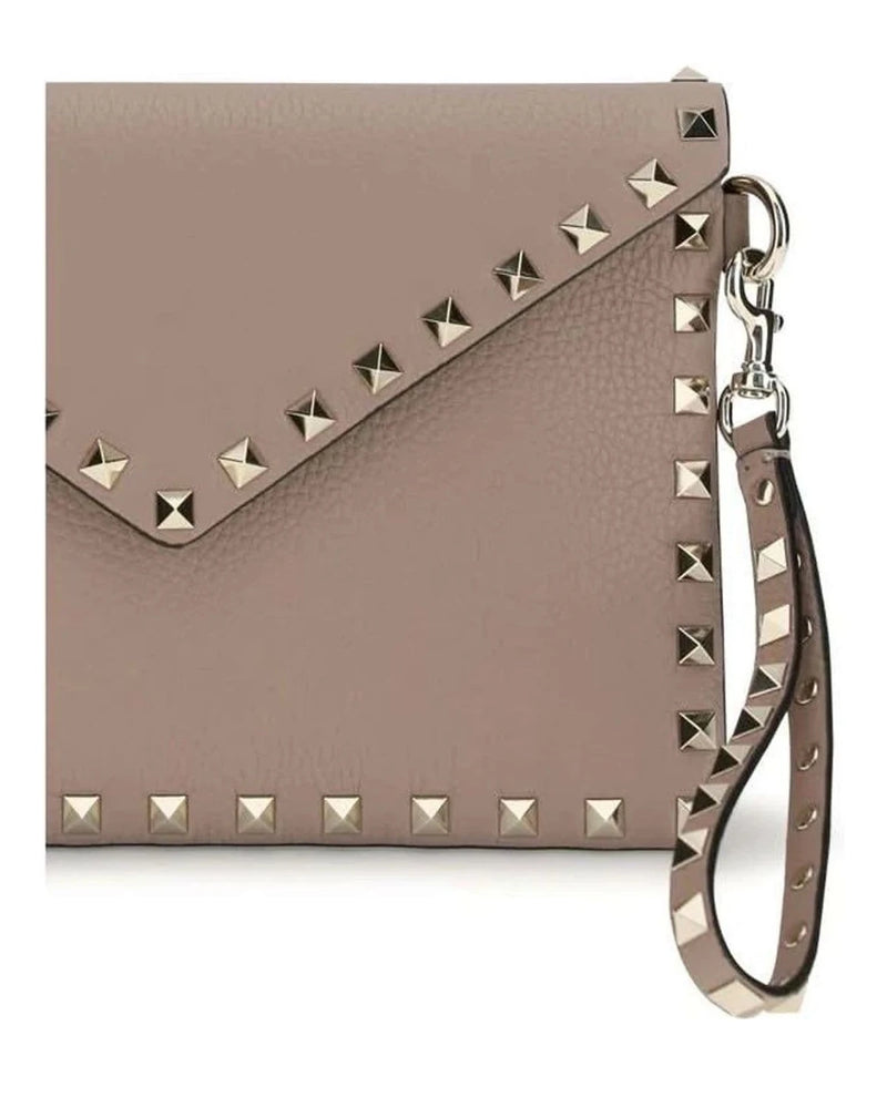 Valentino Garavani Wrist Bag in beige, Calf Leather — view 3