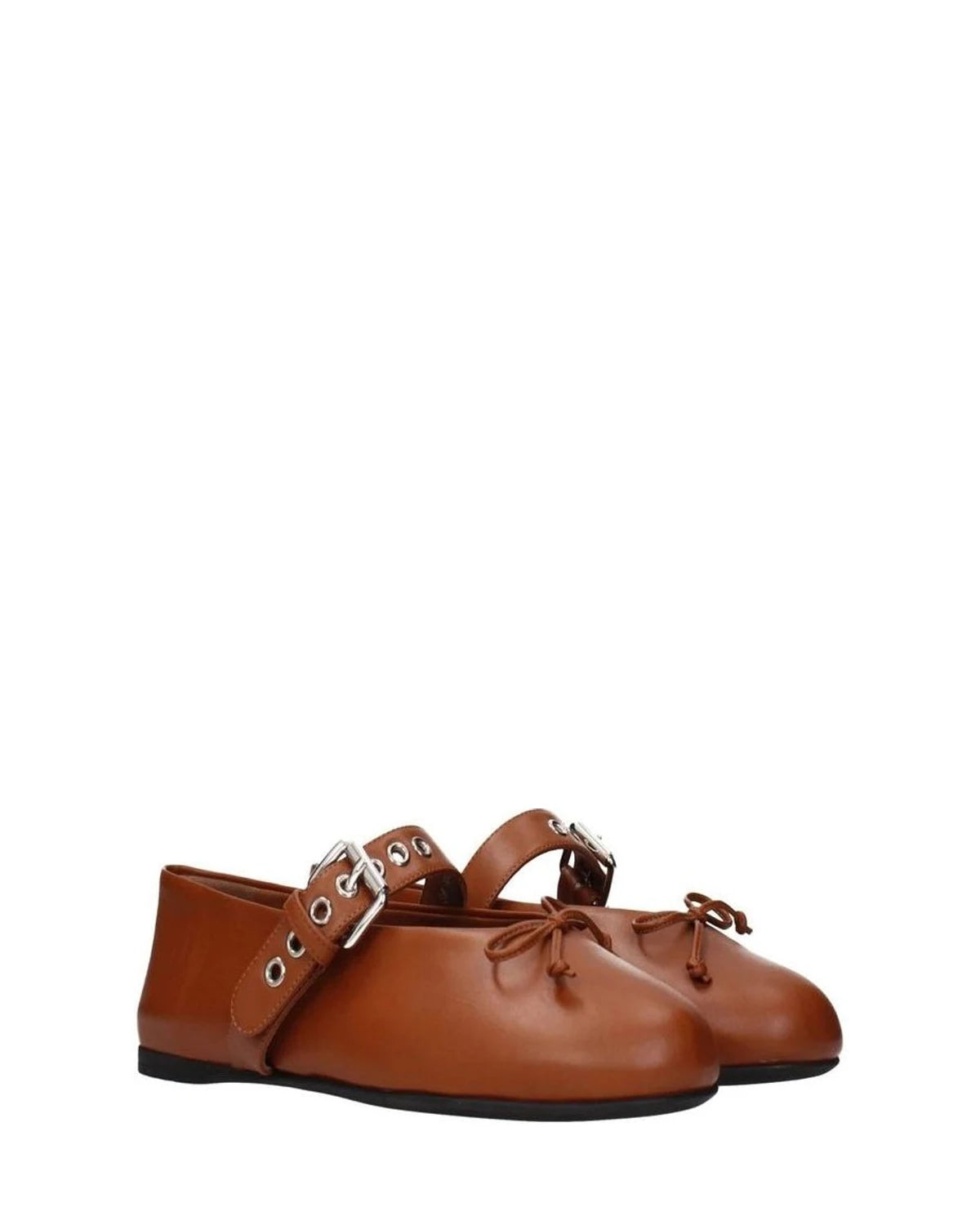 Miu Miu Brown Ballet Flats 