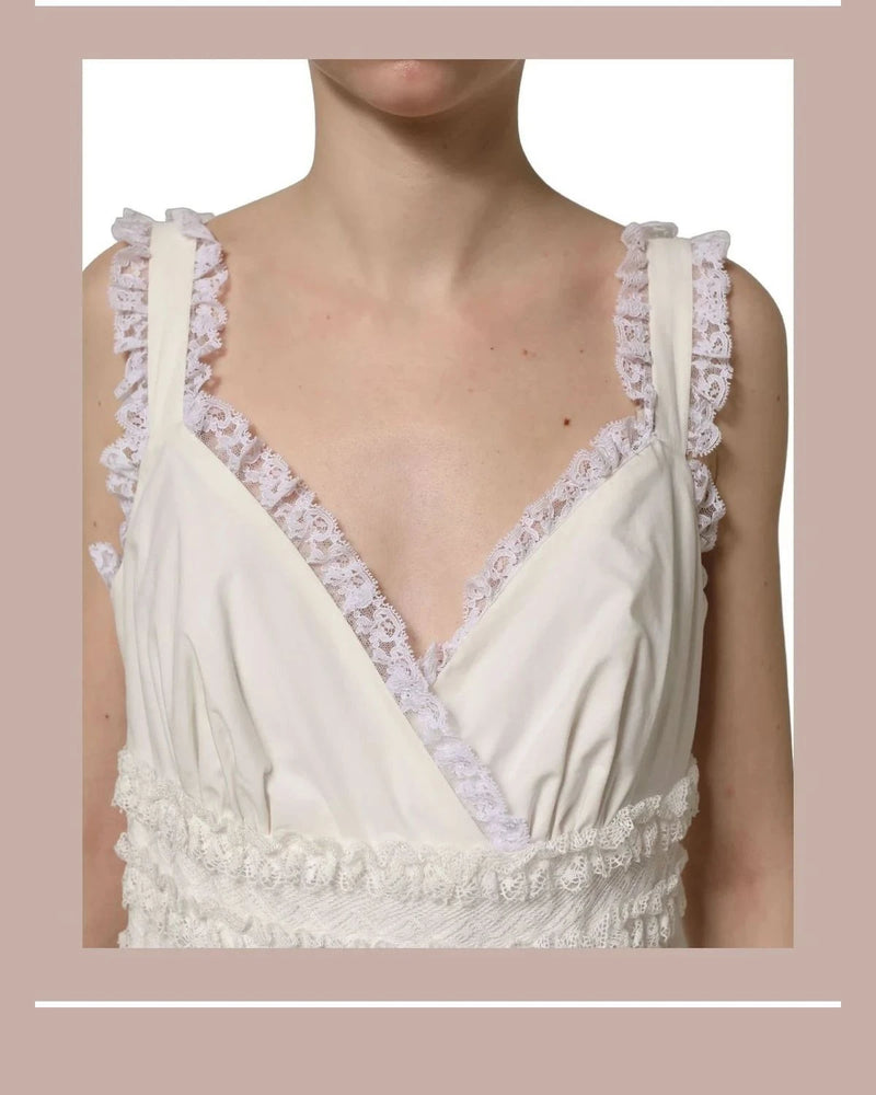 Dolce & Gabbana Dresse in white, Cotton — view 2