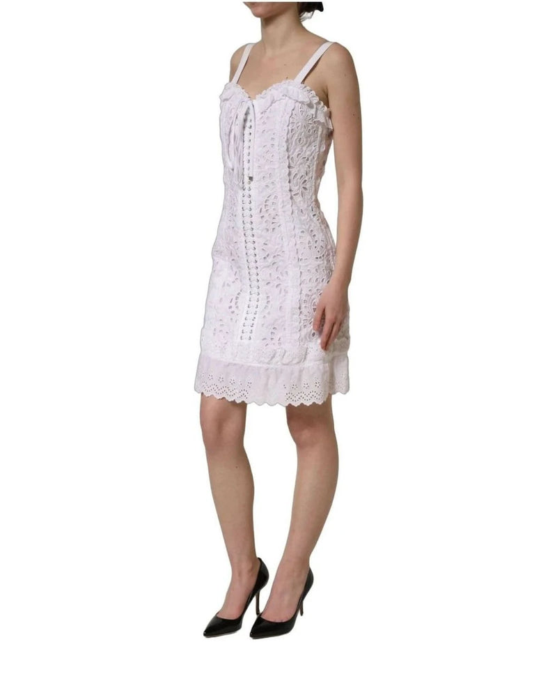 Dolce & Gabbana Dresse in white, Cotton — view 4