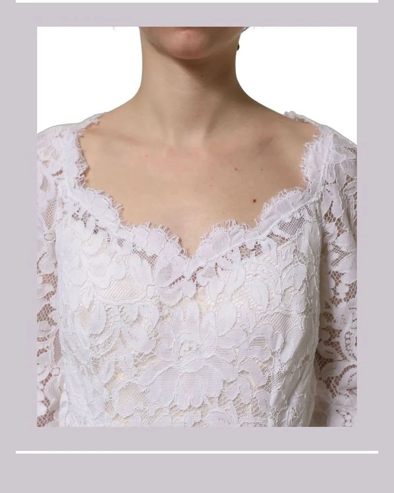 Dolce & Gabbana Wedding Dresse in white, Silk — view 6