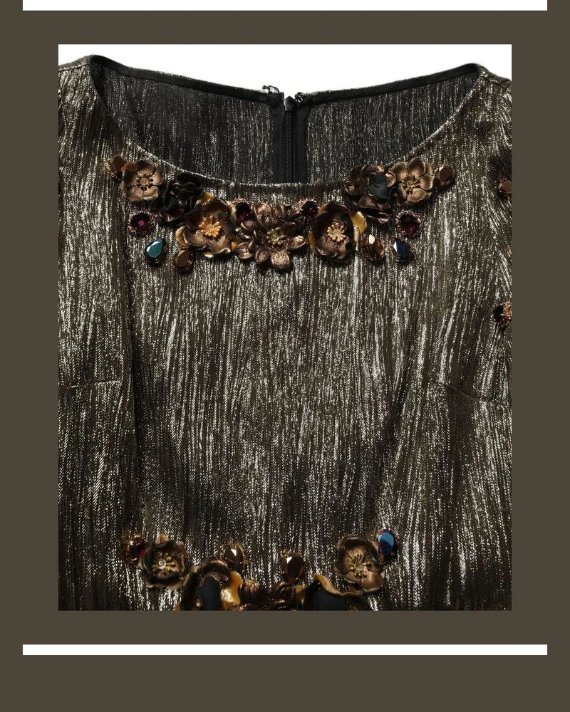 Dolce & Gabbana Dresse in gold, Silk