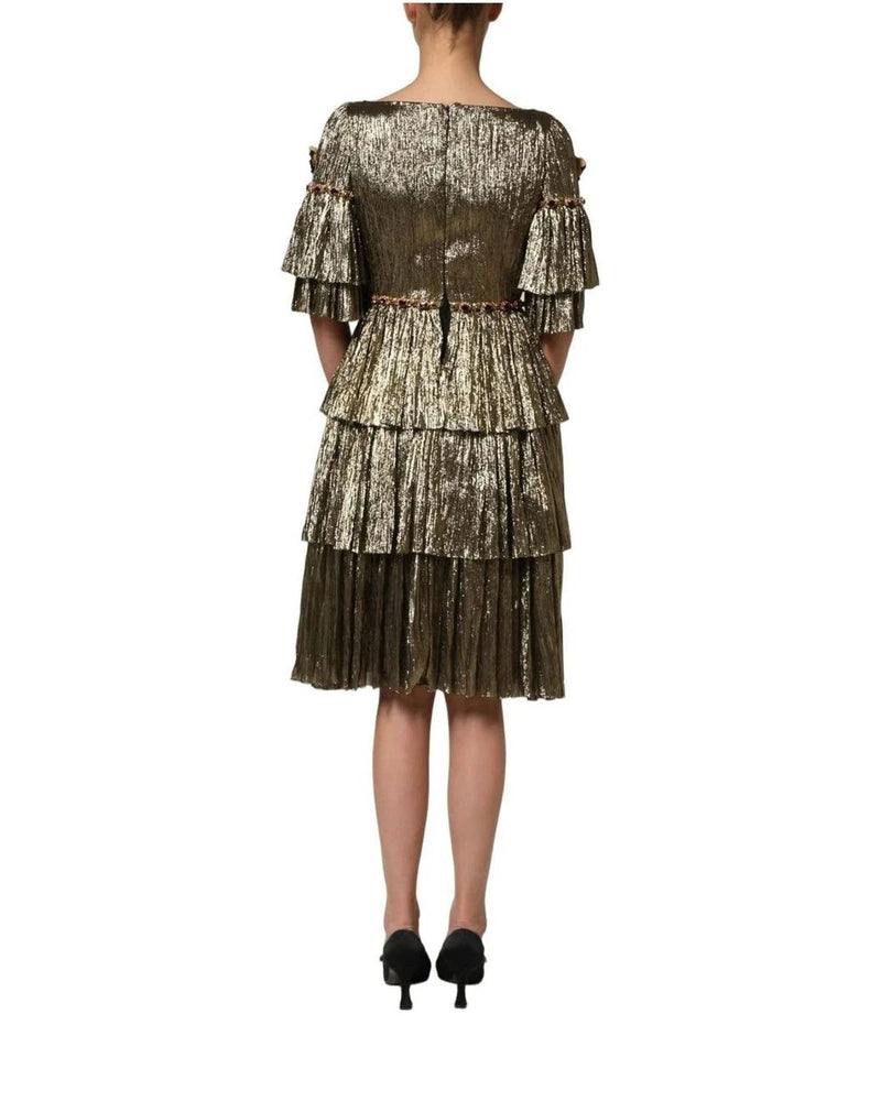 Dolce & Gabbana Dresse in gold, Silk — view 5