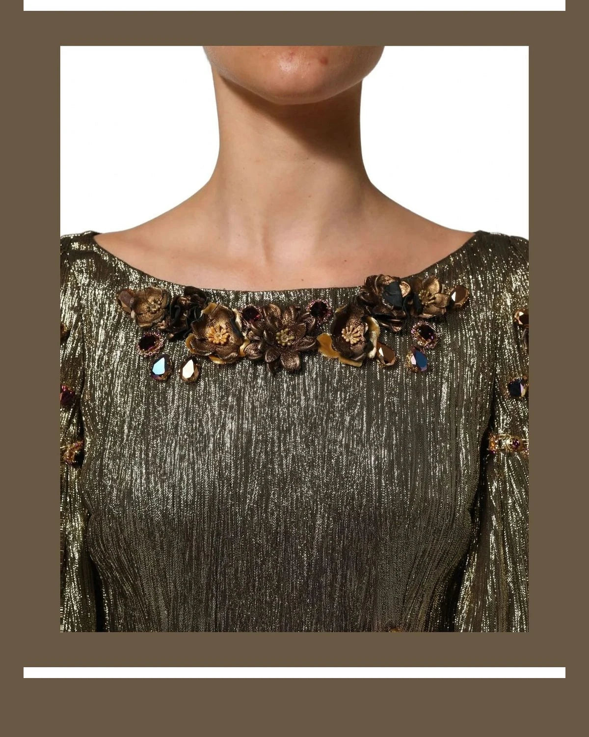 Dolce & Gabbana Dresse in gold, Silk — view 6