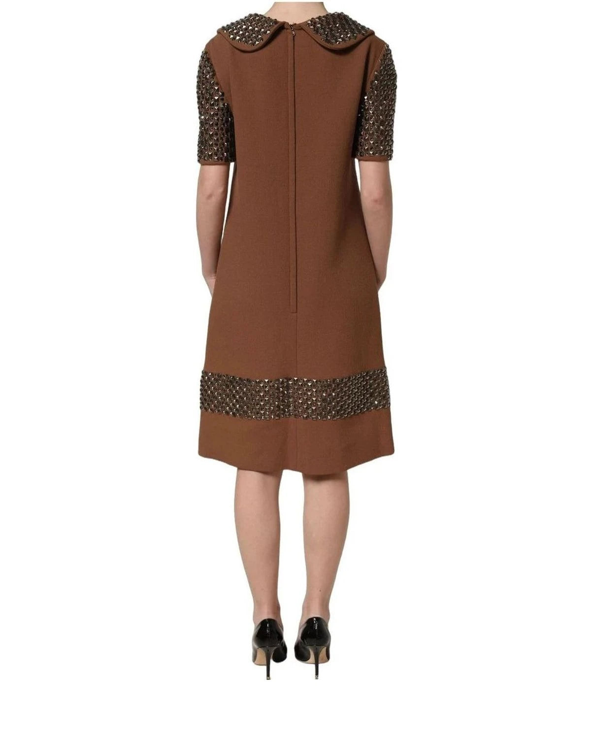 Dolce & Gabbana Dresse in brown, Silk — view 5