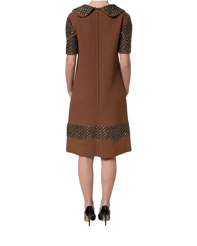 Dolce & Gabbana Dresse in brown, Silk — view 5