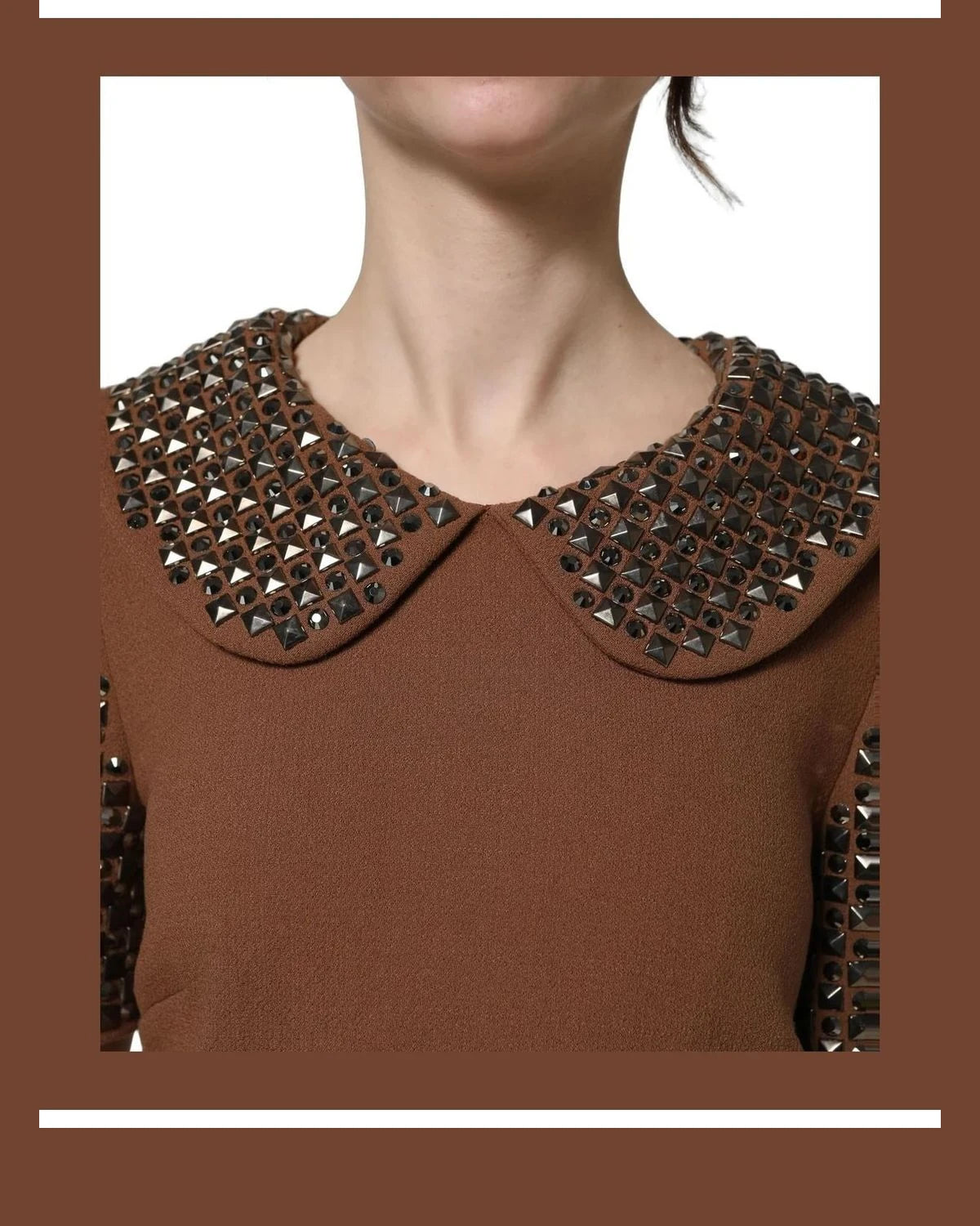 Dolce & Gabbana Dresse in brown, Silk — view 6