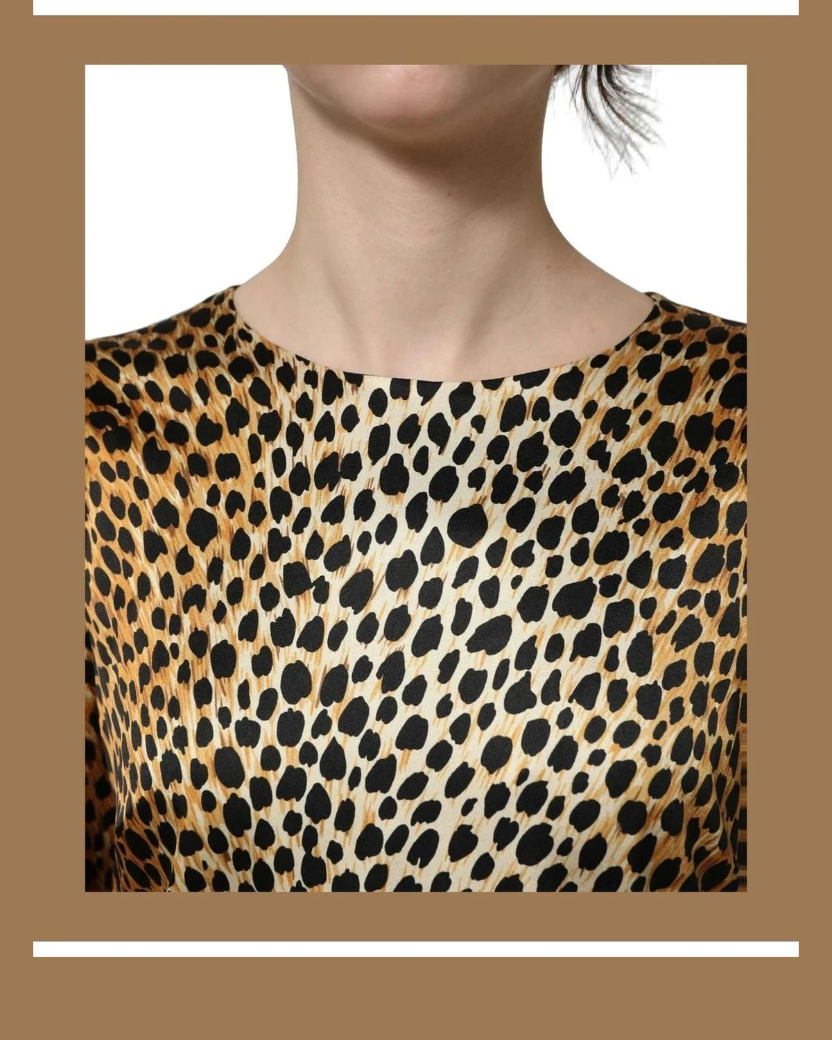 Dolce & Gabbana Dresse in brown, Silk — view 2