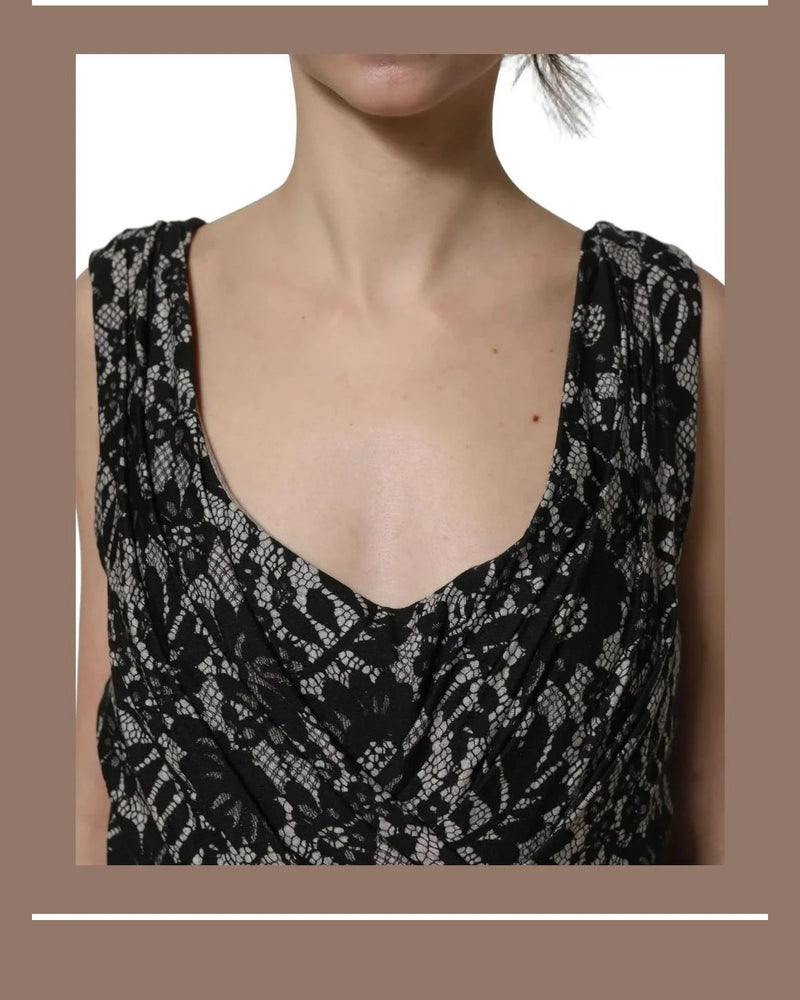 Dolce & Gabbana Dresse in black, Viscose — view 6