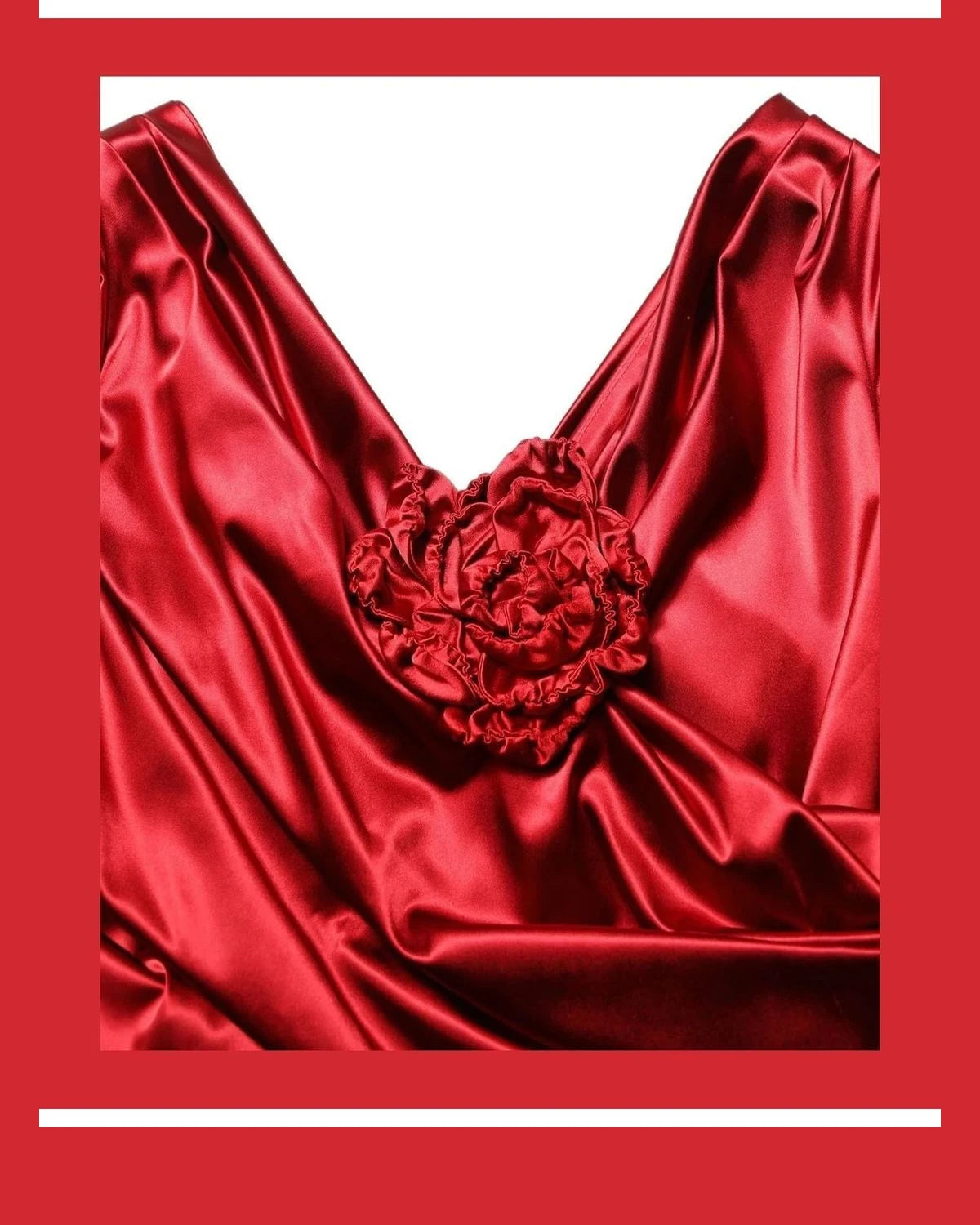 Dolce & Gabbana Applique Red Silk Dress