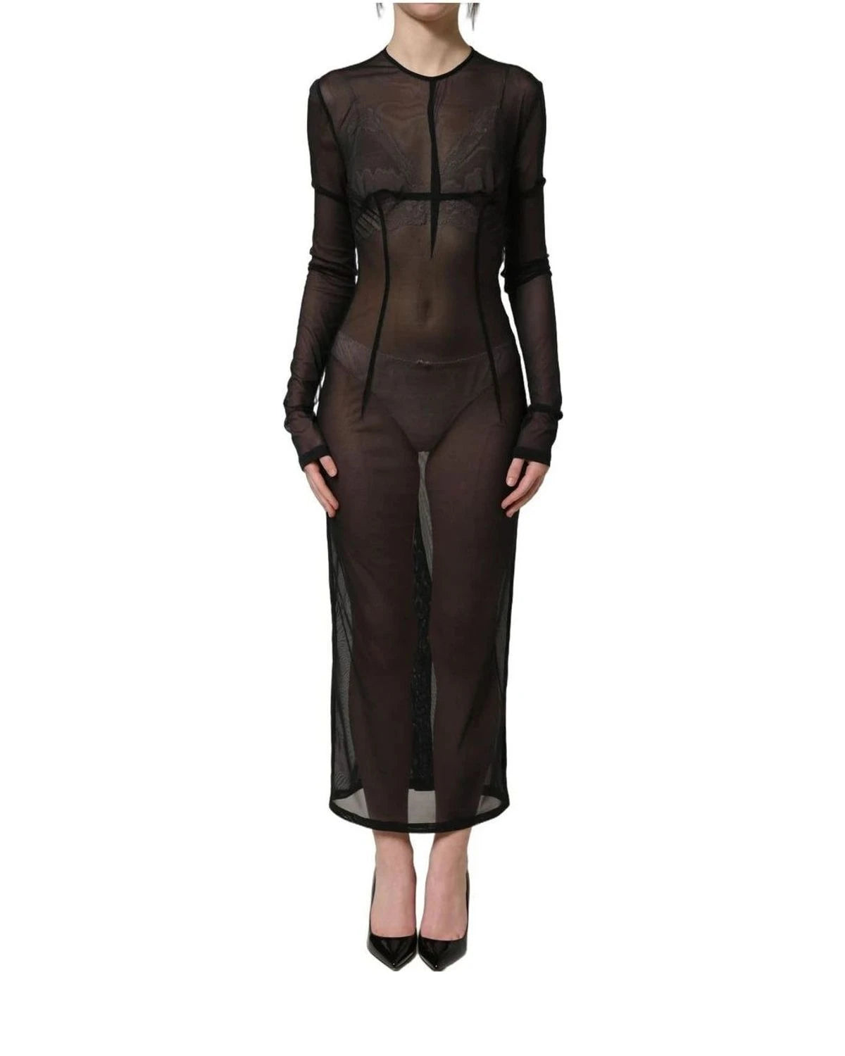 Dolce & Gabbana Dresse in black, Silk — view 2