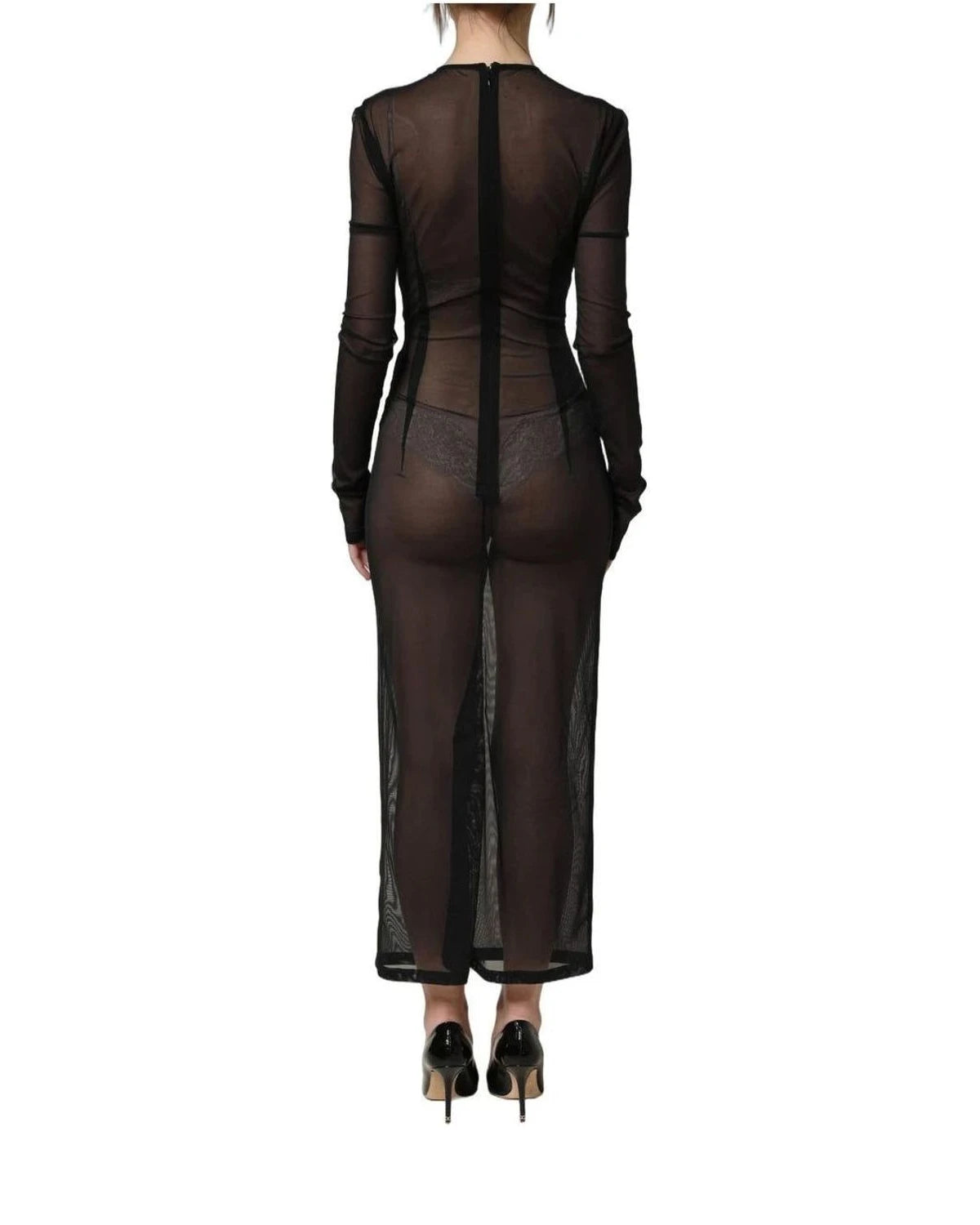 Dolce & Gabbana Dresse in black, Silk — view 5