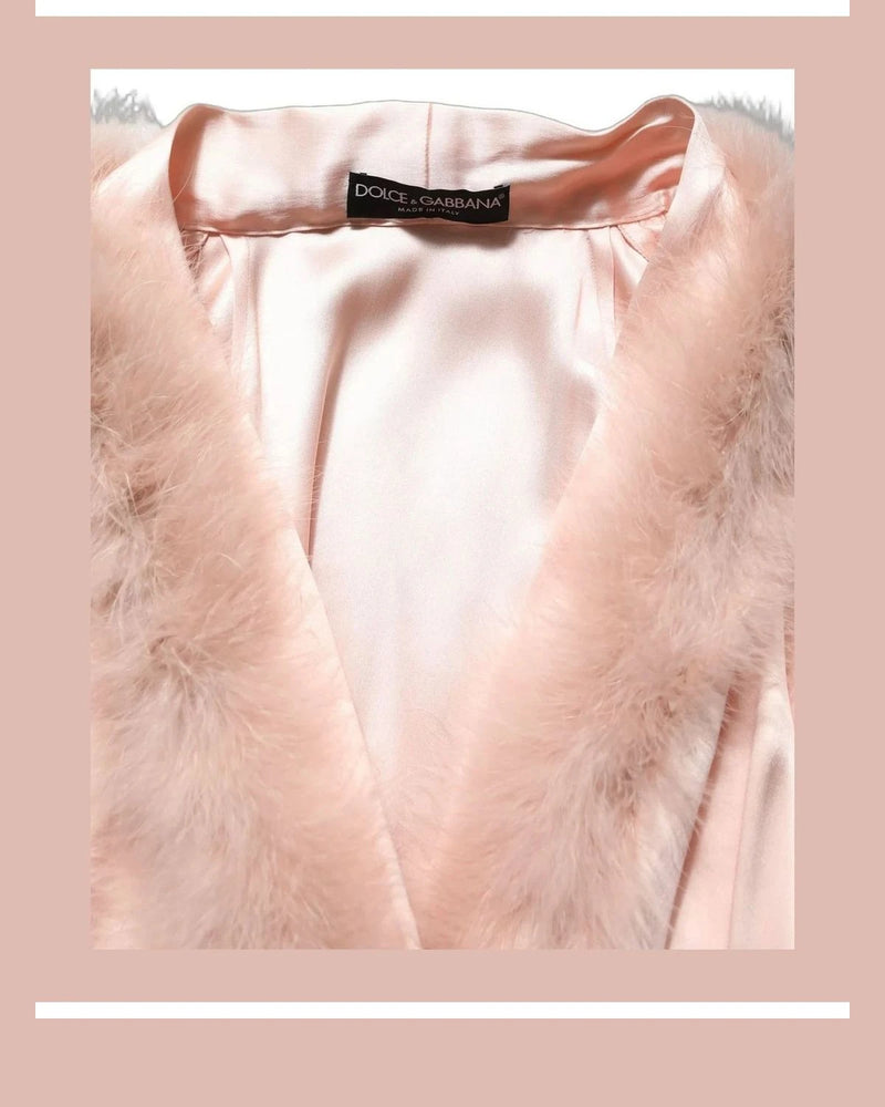 Dolce & Gabbana Dresse in pink, Turkey Feather