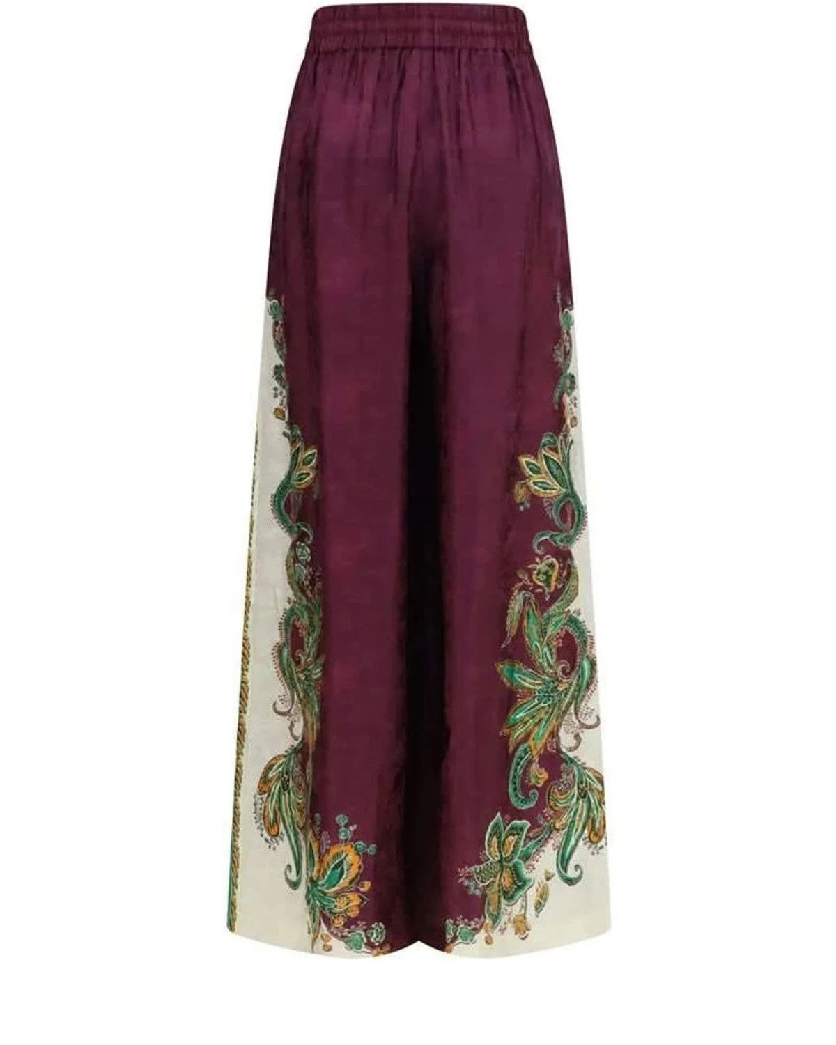 Alemais Palazzo Pant in purple, Viscose — view 2