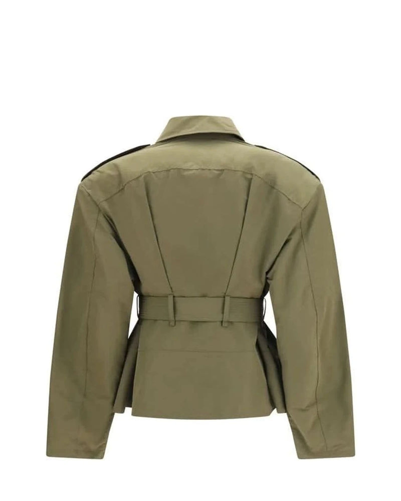 Alexander McQueen Trucker Jacket in green, Cotton — view 2