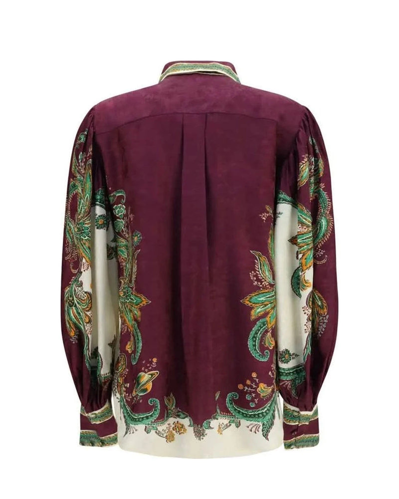Alemais Dress Shirt in purple, Viscose — view 2
