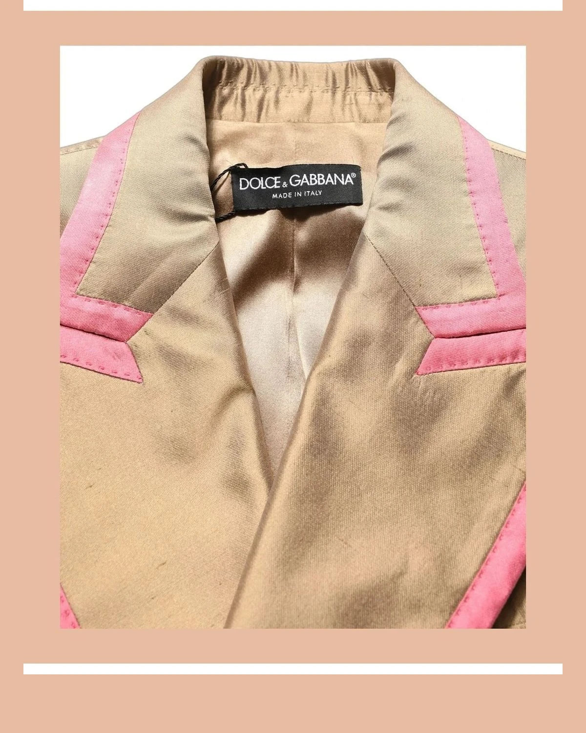 Dolce & Gabbana Blazer in gold, Silk — view 5