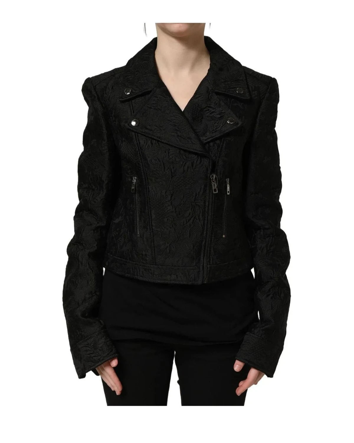 Dolce & Gabbana Bomber Jacket in black, Polyester — view 4