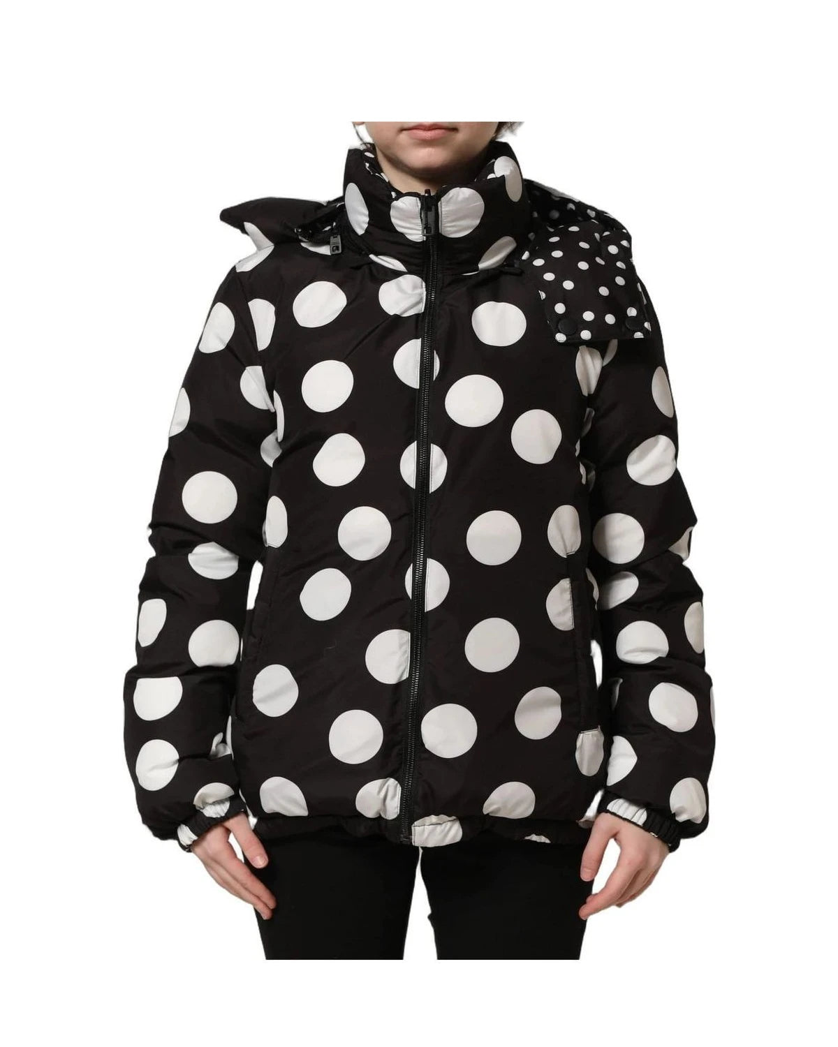 Dolce & Gabbana Puffer Jacket in black, Polyester — view 2