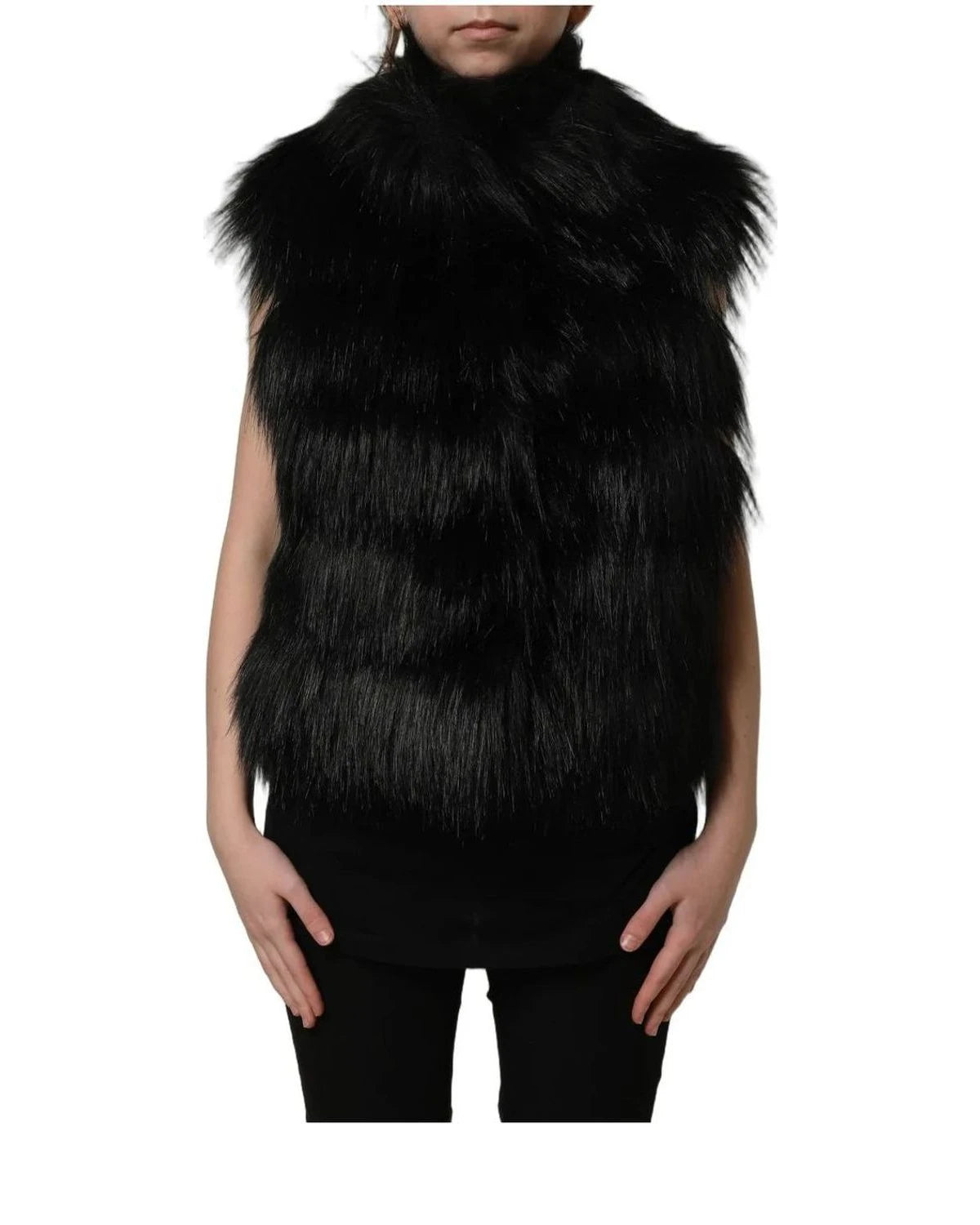 Dolce & Gabbana Vest in black, Acrylic — view 3