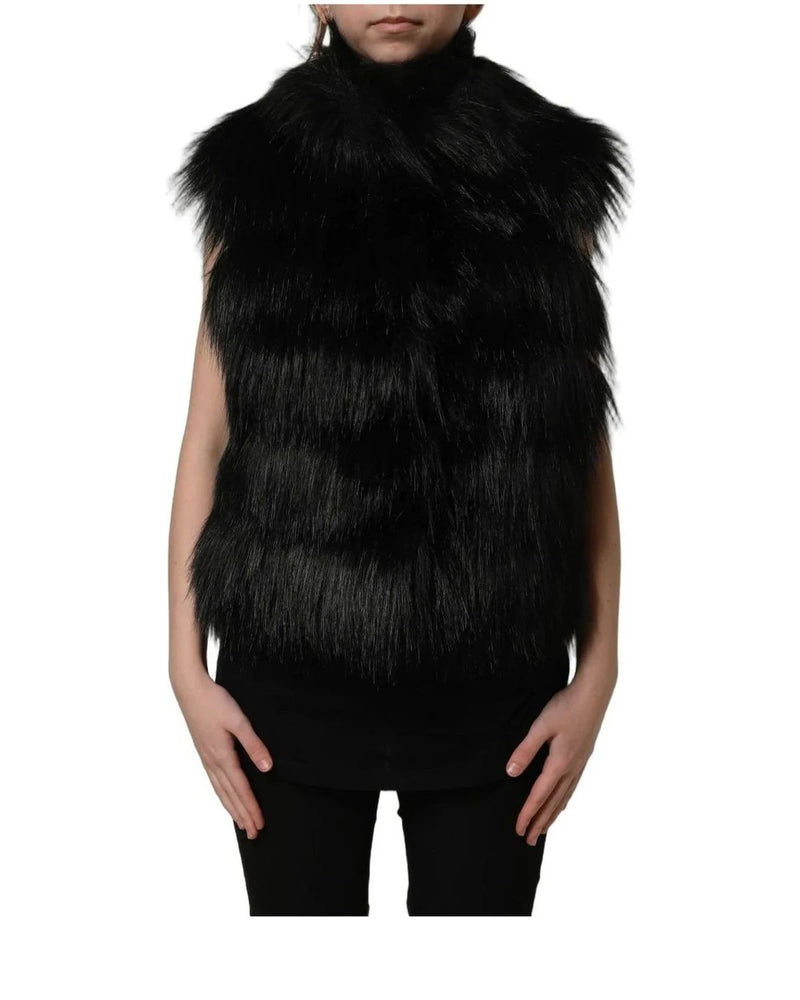 Dolce & Gabbana Vest in black, Acrylic — view 3