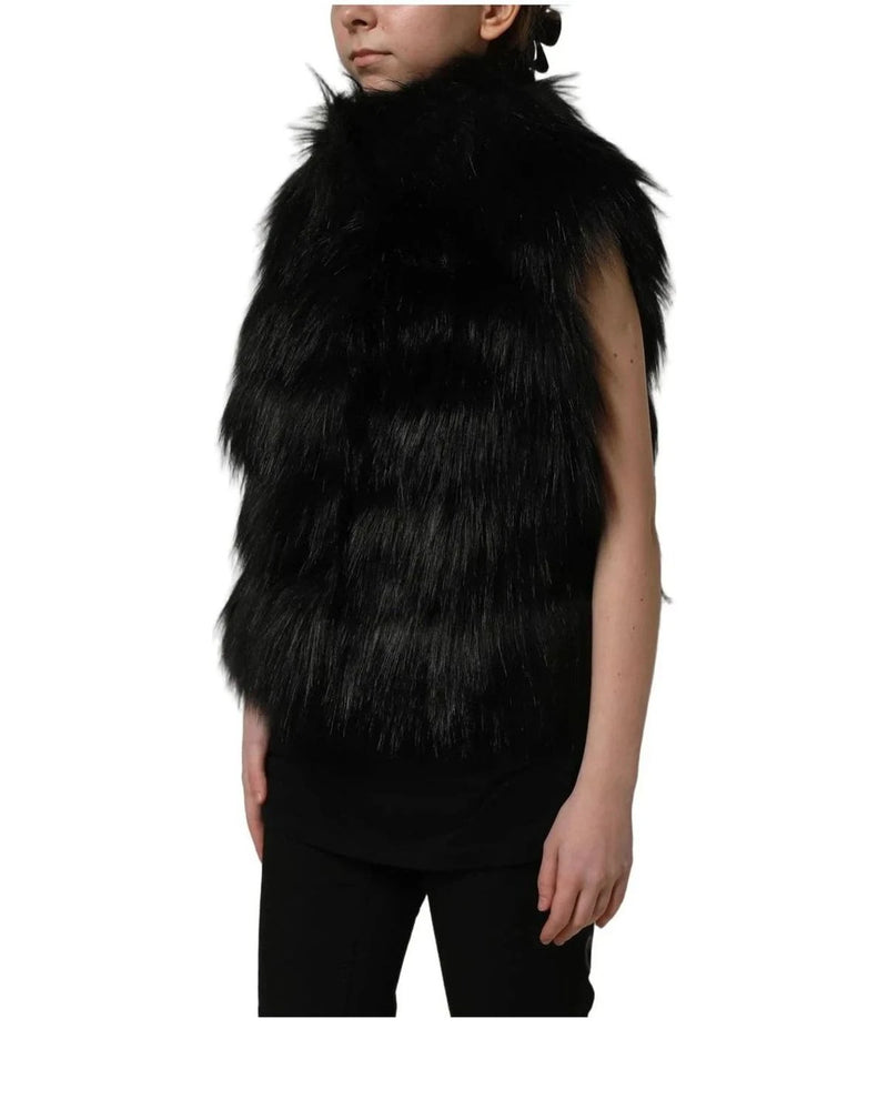 Dolce & Gabbana Vest in black, Acrylic — view 4