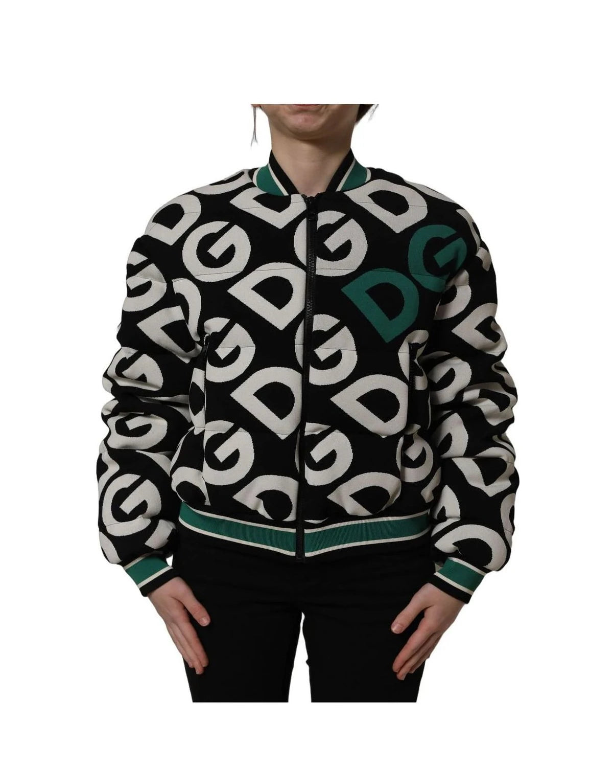 Dolce & Gabbana Bomber Jacket in black, Nylon Full — view 2