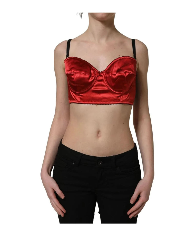 Dolce & Gabbana Corsets & Bustier in red, Cotton Hook