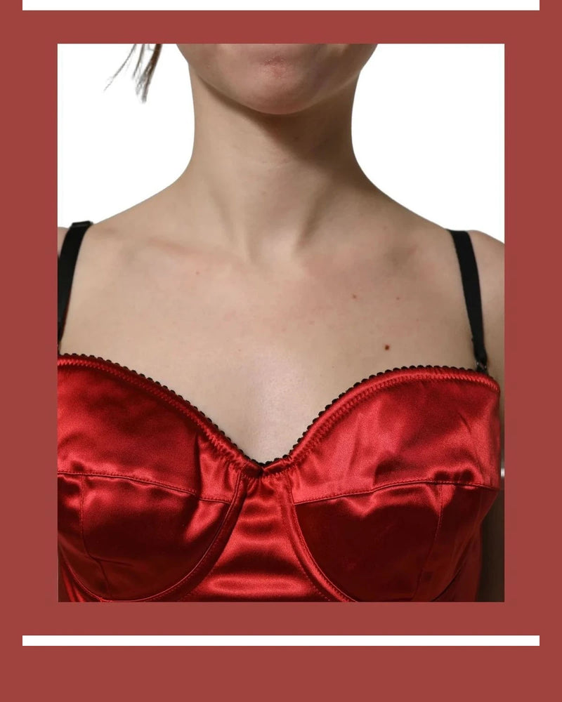 Dolce & Gabbana Corsets & Bustier in red, Cotton Hook — view 5