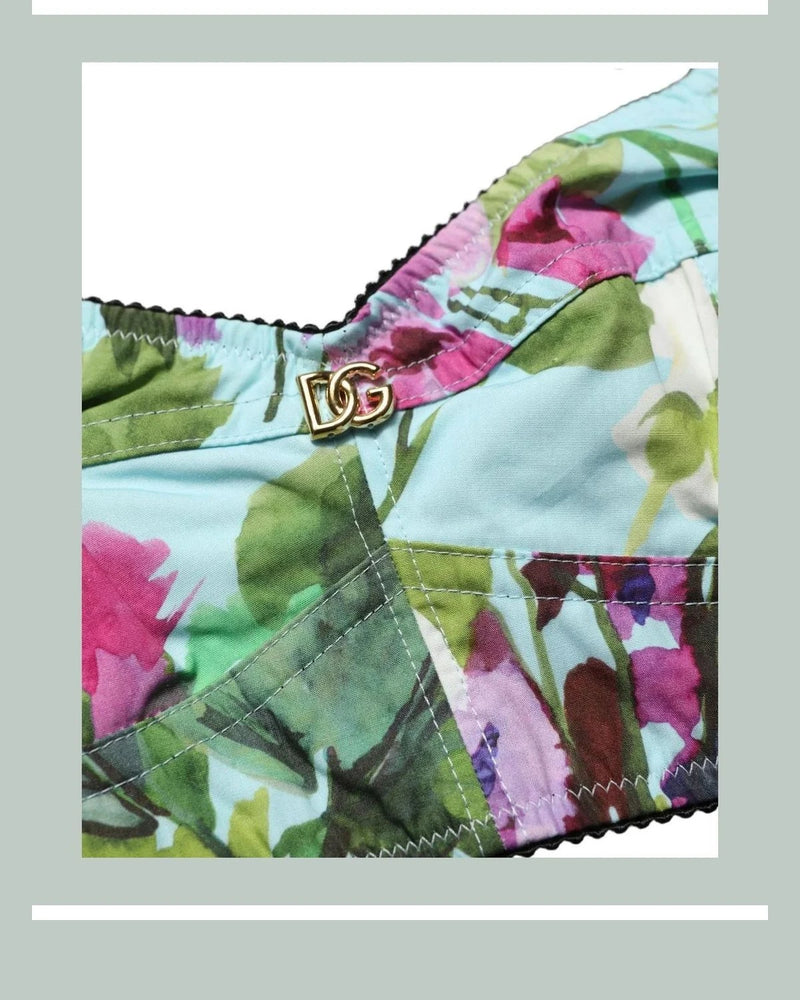 Dolce & Gabbana Corsets & Bustier in blue, Elastane — view 4